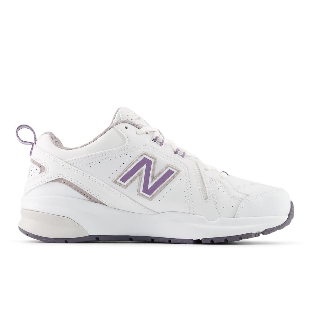 New Balance Women's 608 V5 Casual Comfort Cross Trainer: 5.5 Nb 102 White/Candied Violet
