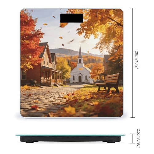 Báscula de baño digital con pantalla LED y vidrio templado miniatura 2