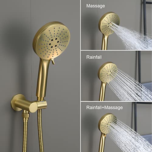 Iriber RBRP10HG Shower System Wall Mounted Shower Faucet Mixer Set thumb #3