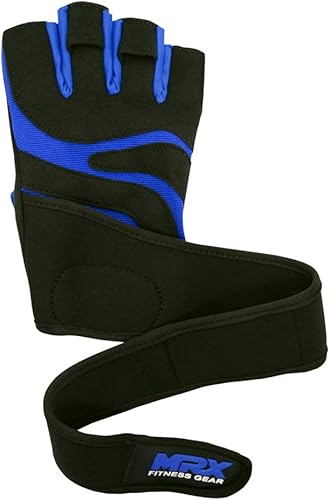 Miniatura 5 de MRX - Guantes de levantamiento de pesas para hombres, guantes de entrenamiento para hombre, guantes de levantamiento de muñeca, guantes de gimnasio