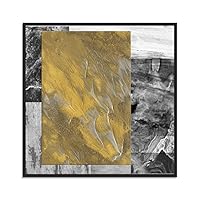 SIGNWIN Framed Canvas Wall Art Texture Painting Canvas Prints Home Artwork Decoration for Living Room,Bedroom - 16x16 inches