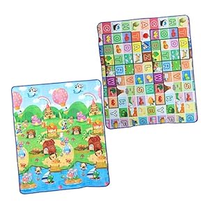 TOYANDONA 1Pc Kruipen Mat Vloerkleed Cartoon Vloermat Kinderen Kruipen Mat Matten Voor Kinderen Tapijt Vloermatten Baby Kruipen Mat Cartoon Vloer Kussen Kinderen Kruipen Mat Baby Speelkleed