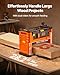 VEVOR Thickness Planer, Two-Blade, 13-Inch Width Worktable Power Benchtop Planer, 1800W 23500 RPM Powerful Motor, Dual Rollers, Over Protection, Single Speed Woodworking, for Hard & Soft Wood Material