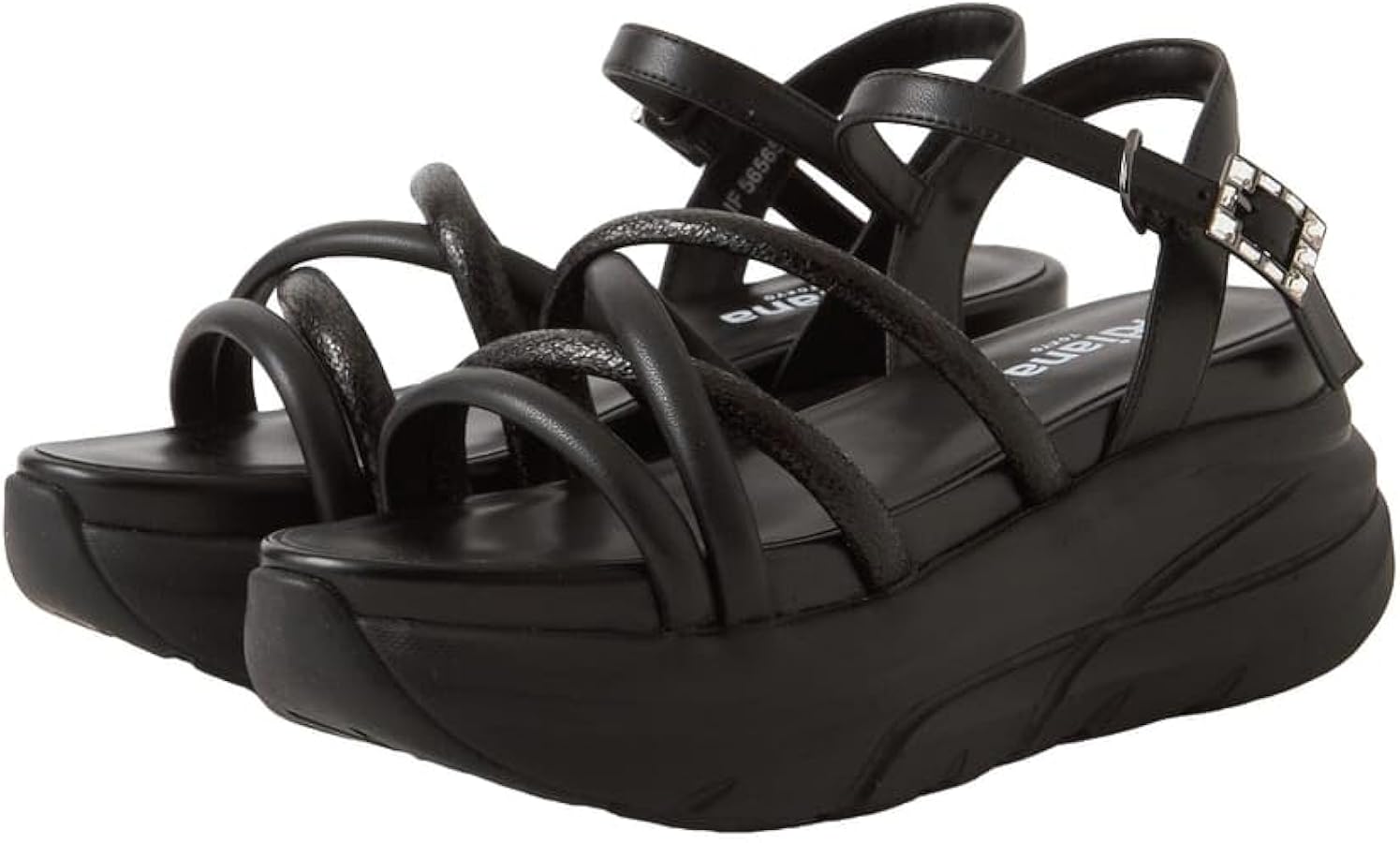 Amazon | [ダイアナ] ﾌﾟﾗｽﾀﾞｲｱﾅ サンダル 黒 ブラック 24.5cm