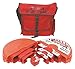 99676 - Gate Valve Lockout Satchel Kit Bk On Red - GATE Valve Lockout Satchel KIT BK ON RED - Kit of 1