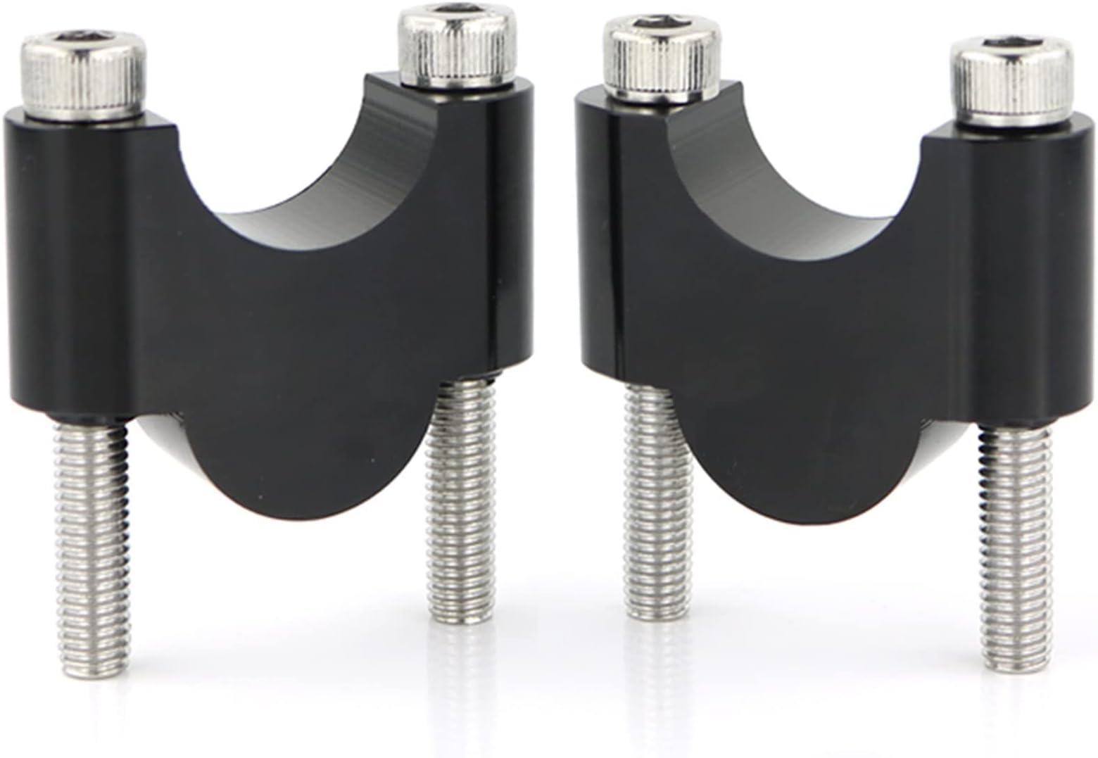 Motorcycle Handlebar Risers Compatible With For VMX 12 For Vmax 1985-2001 22mm 7/8'' Motorcycle Handlebar Risers Mount Clamp Adapter(Black,30mm)