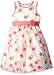 American Princess Girls' Floral Embroidered Organza Dress