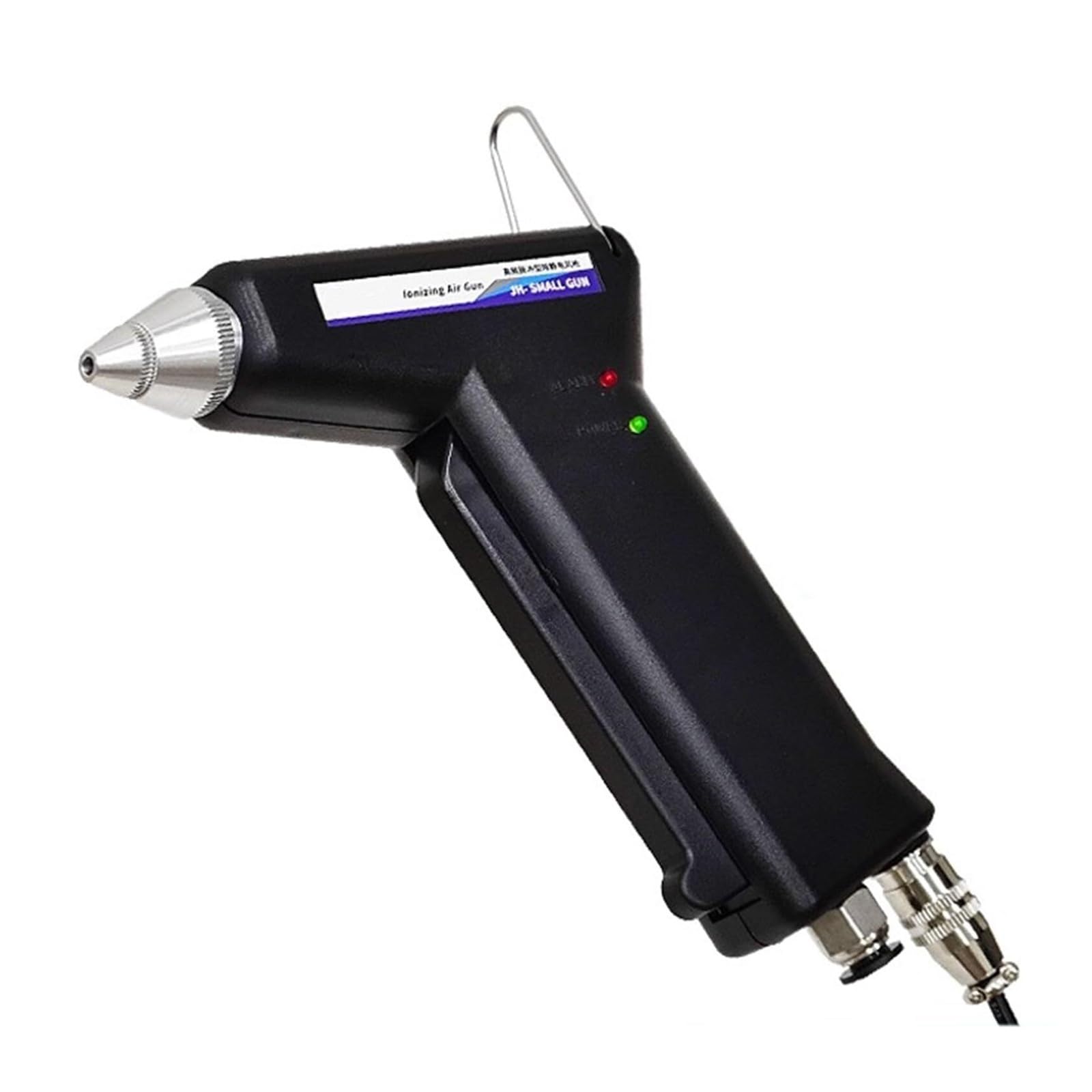 Pistola ad aria ionizzante, bilanciamento statico degli ioni, con ugello rimovibile, per la rimozione della polvere industriale, utilizzato con compressore d'aria