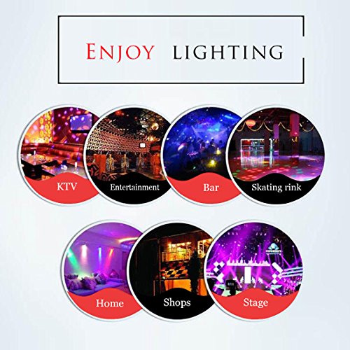 Party Lights DJ Lights Disco Stage lights Sbolight Led Projector Strobe lights dj equipment for Stage Lighting with Remote Control for Dancing Christmas Gift Thanksgiving KTV Bar Birthday Outdoor