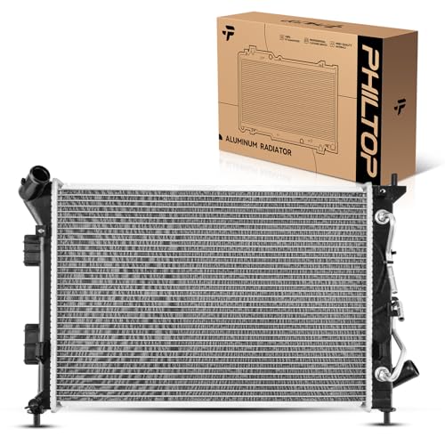 Image of PHILTOP Core Radiator Compatible with 2014-2016 Soul, 2017 Soul 1.6L, 2017 Soul 2.0L Transmission Oil Cooler Included