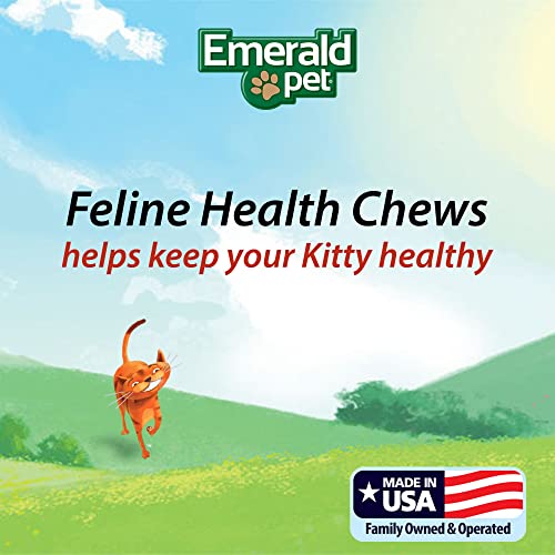 Emerald Pet Feline Health Chews Ut Support — Natural Grain Free Urinary Tract Health Cat Chews — Cat Urinary Supplements With Cranberry, Chicory Root, And Dandelion Leaf Extract — Made In Usa, 2.5 Oz #TOP2