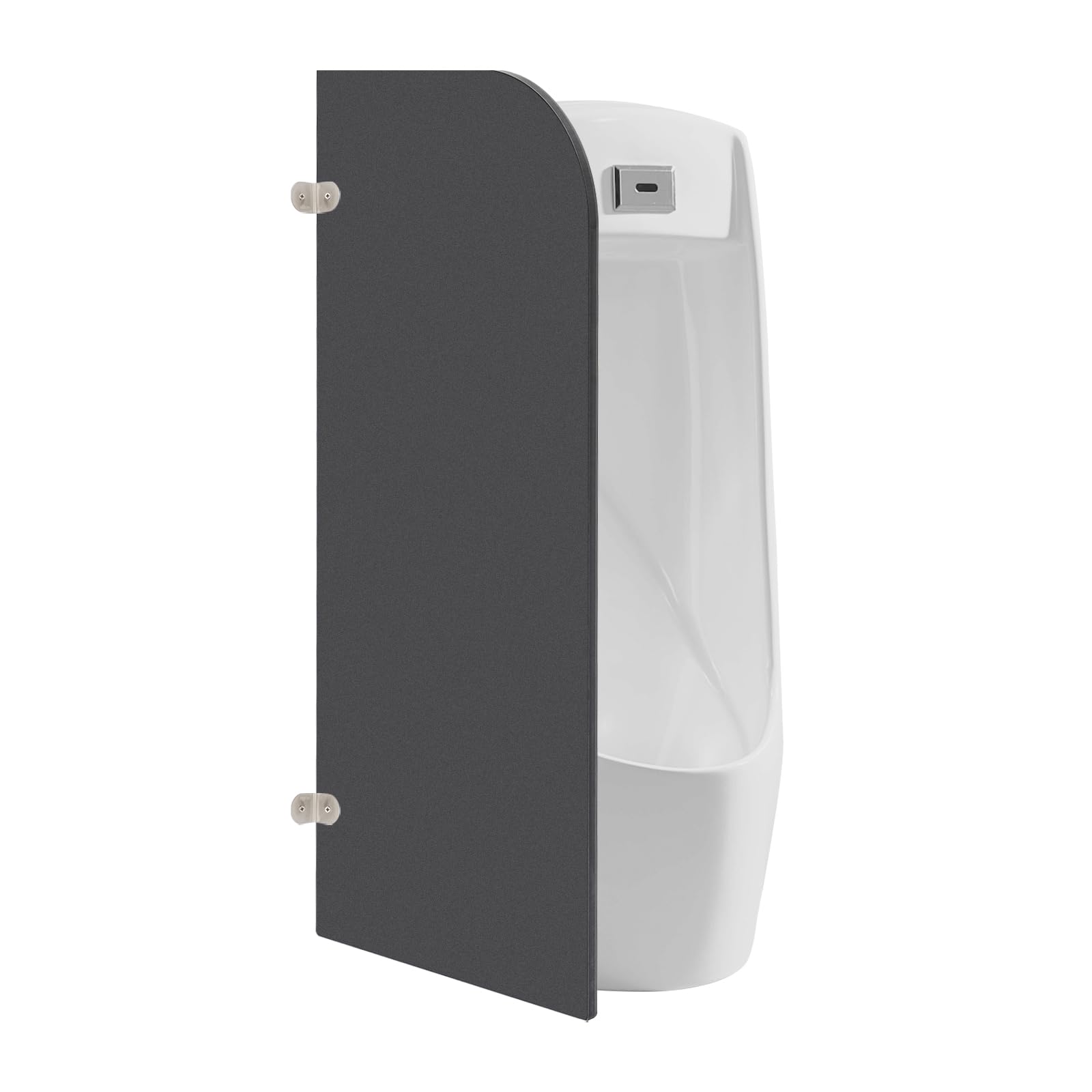 Paroi de séparation pour urinoirs - 40 x 90 cm - Angle rond - Mur d'écran stable pour cinémas, restaurants et toilettes publiques