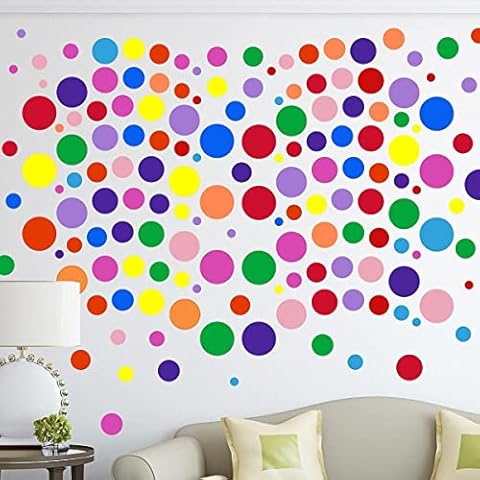 264 Pieces Polka Dot Wall Decals Set Cover