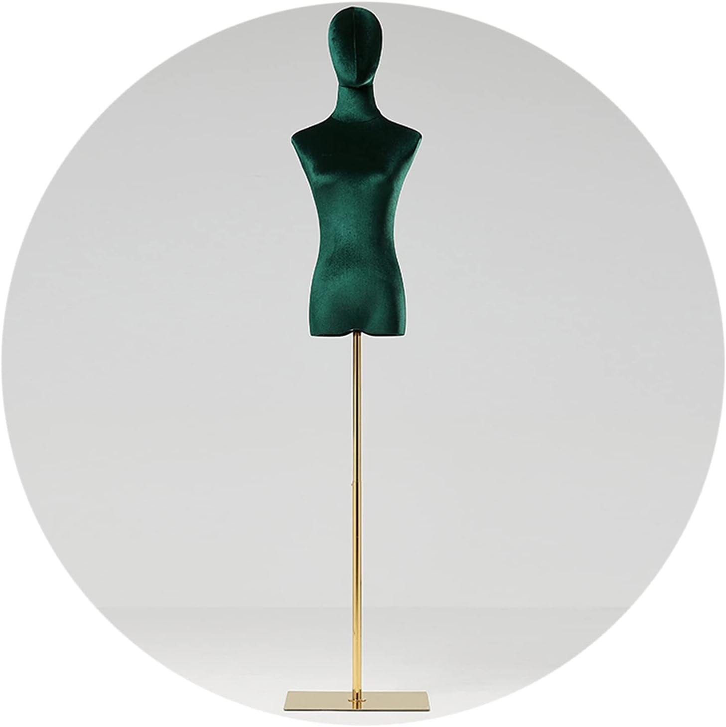 ITOSUI Colorful Female Torso Mannequin for Clothing Display, Armless Dress Form with Metal Stand, Size S Green Mannequin for Boutique Shop Showcase & Retail Displays