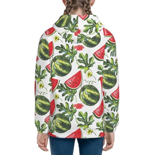 Watermelons Kid Hoodies Boys Zip Up Sweatshirts Girls Pullover with Pocket 5