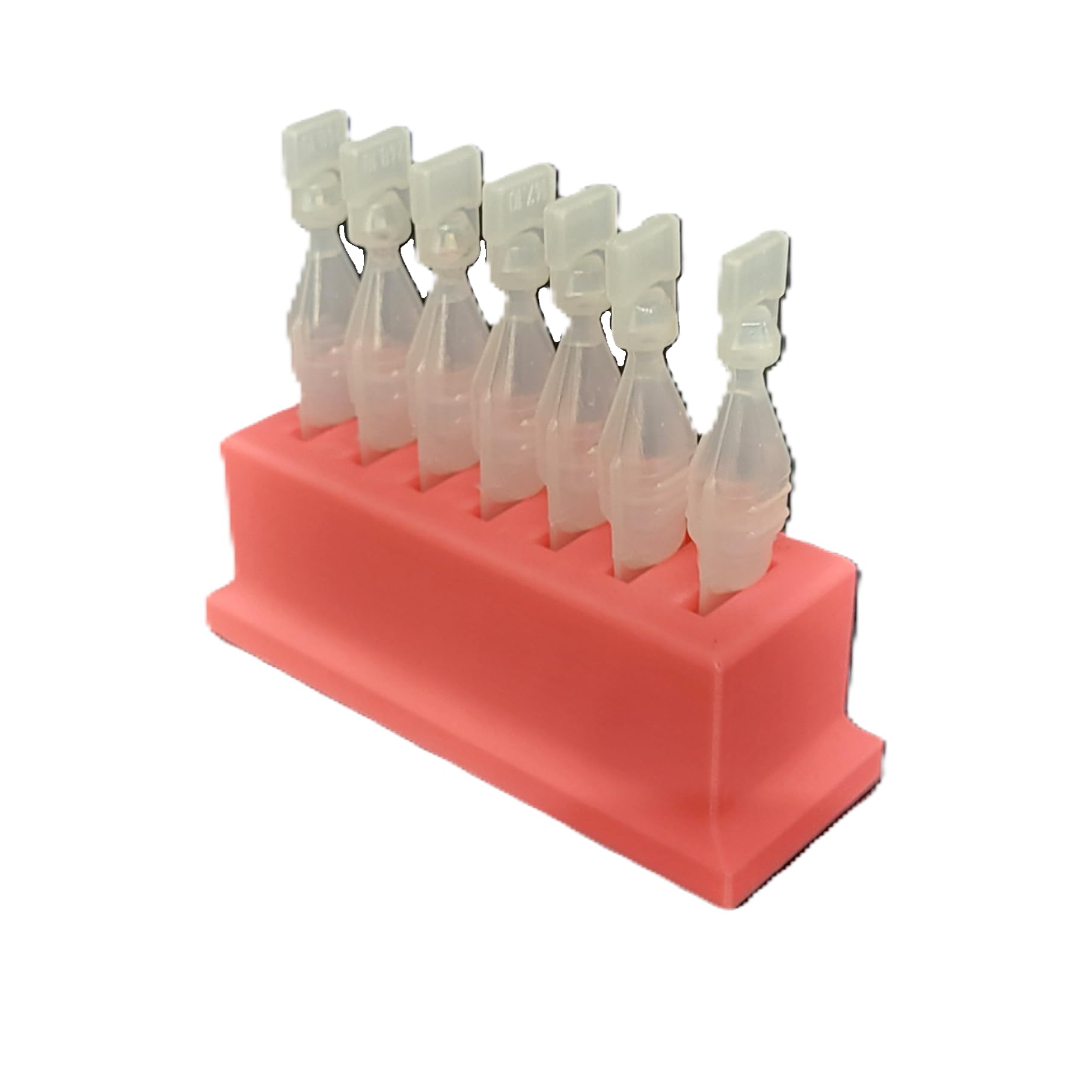 Eye Drop Vials Holder & Storage - Single-Use Disposable Eye Drop Vials - Upgraded Version w/More Slot Space - Znet3D (Pink)