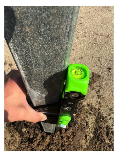 Britton Square 7''-Black/Green Aluminum Rafter Square -Rafter Square with Level, Innovative Framing & Carpentry Tools - Image 6