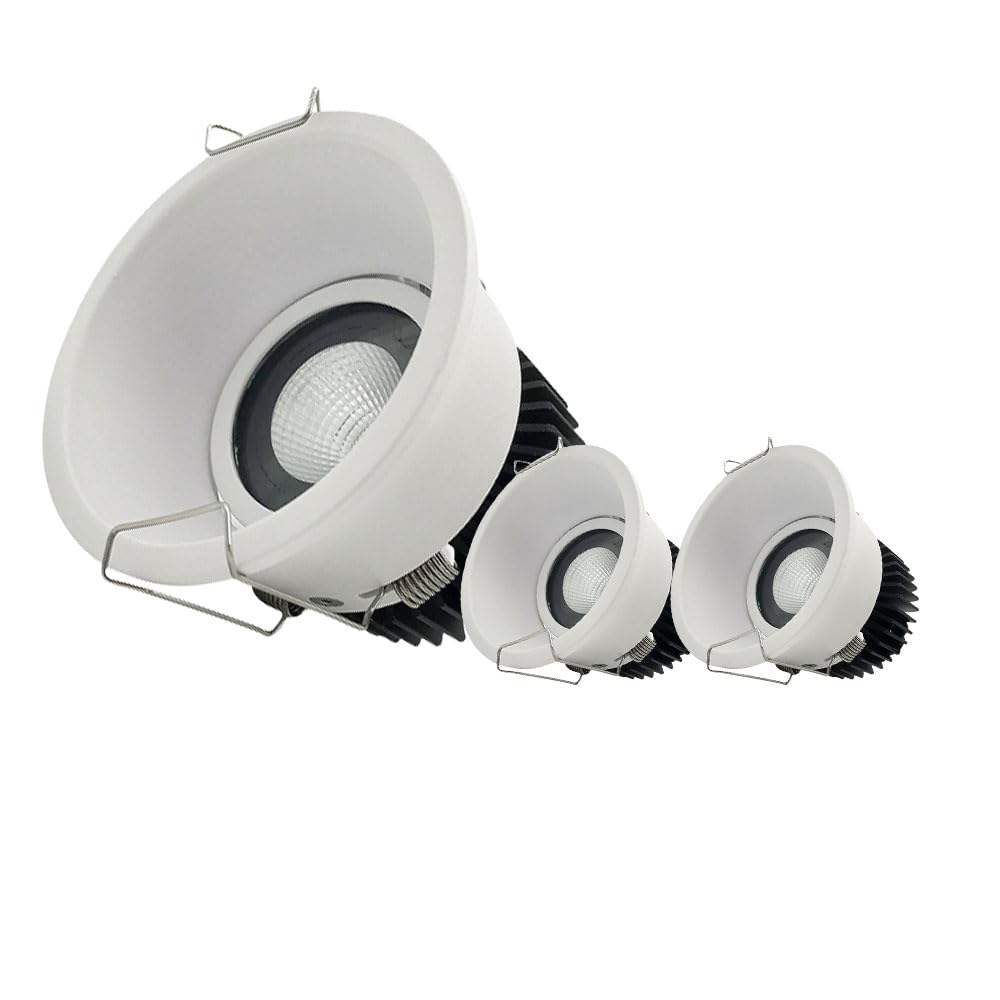 Faretti da Incasso a LED, 5W, 7W, 9W, 15W, 20W, 3Cct selezionabili 3500K-6000K, Cri98, faretti da soffitto a LED/5W/3500K
