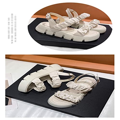 Women's Sports Sandals Buckle Platform Student Casual Beach Shoes Women Shoes(OneColor,37)2