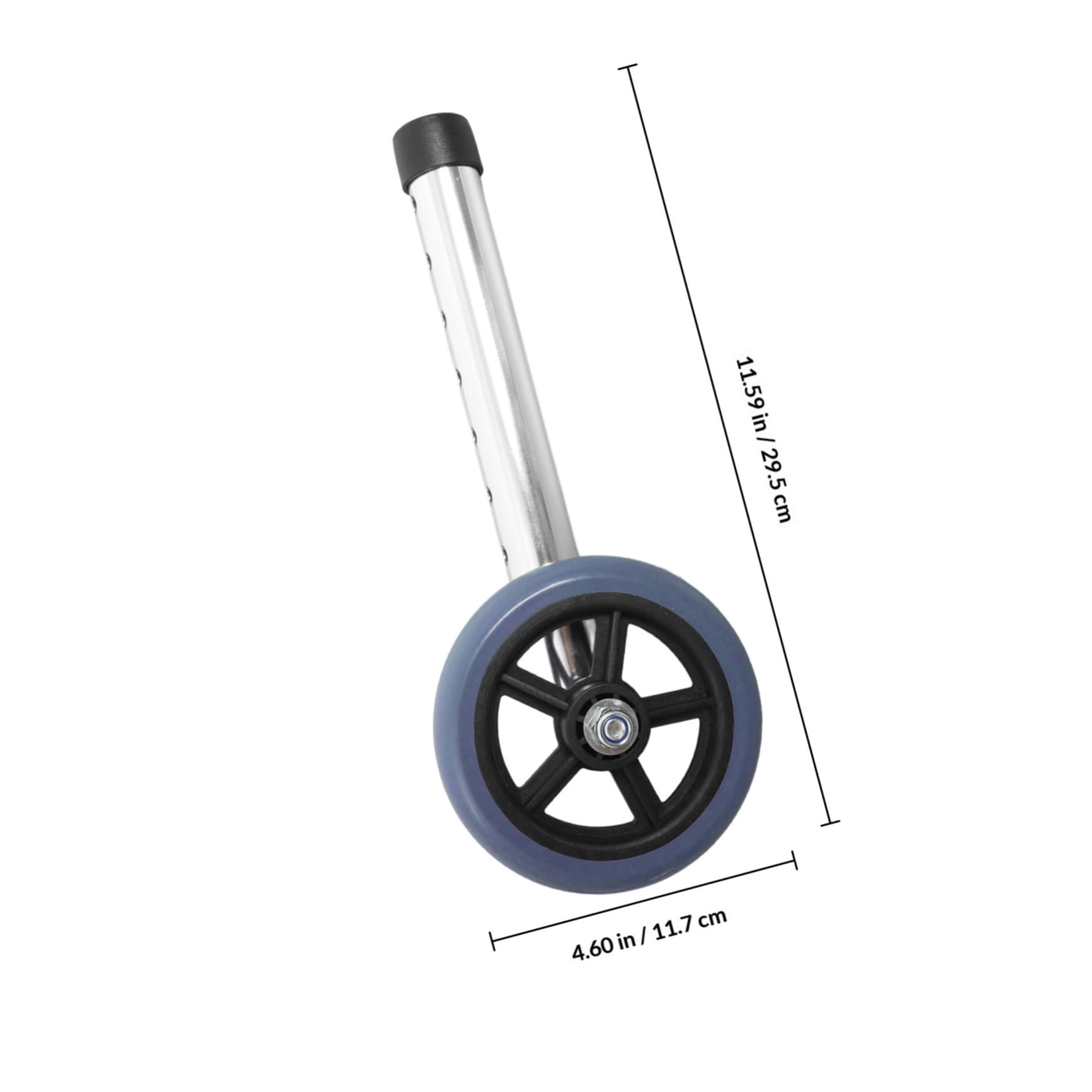 ABOOFAN Ruedas para Andador 2 Piezas Regulables De Aluminio Accesorios Robustez Y Movilidad Agradada Para Marcos De Caminar Fácil De Instalar