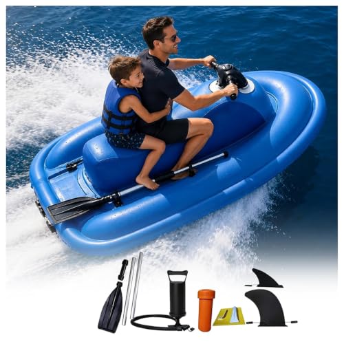 KUSOLE Inflatable Jet Ski with A Motor 500-Watt Electric Underwater Propulsion 9-Speed Underwater Propulsion and A Top Speed of 7 Km/H 10Athruster
