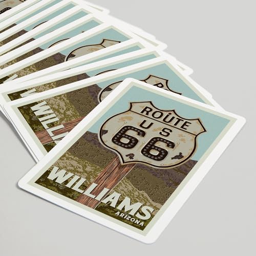 Cartas Williams Arizona Route 66, baraja póker 52 cartas miniatura 5