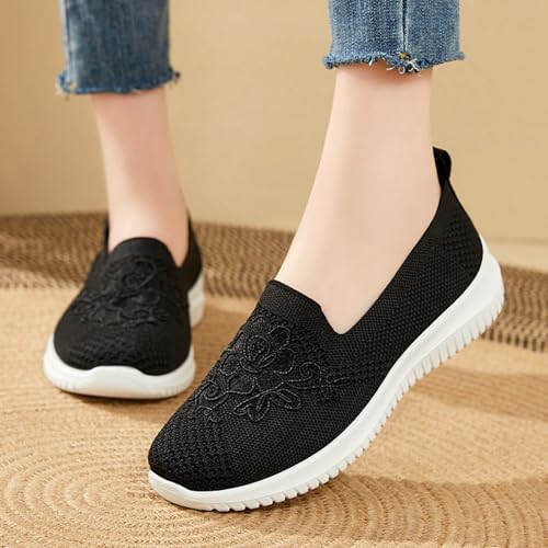 Walking Shoes Women Slip on Walking Shoes with Arch Support Lightweight Sneakers Non-Slip Athletic Gym Workout Shoe3