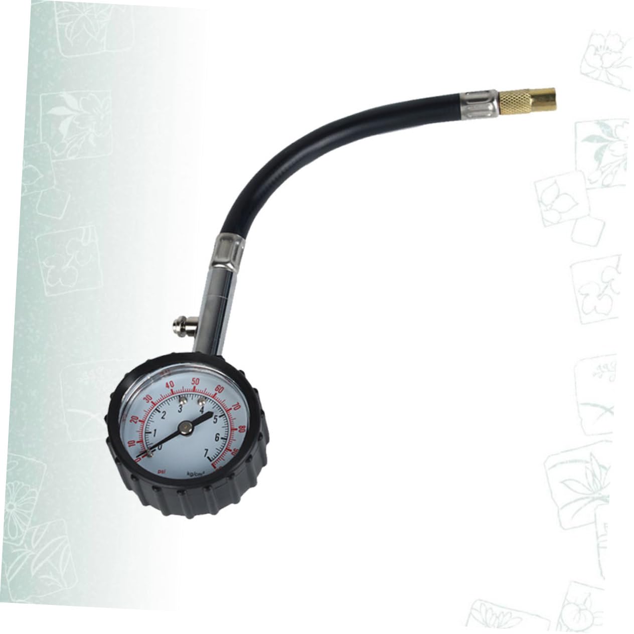 LIFKOME Car Tire Pressure Gauge Accurate Psi Mechanical Air Pressure Tester for Cars Trucks Motorcycles and Bicycles with Rotating Chuck and Lightweight Design Black