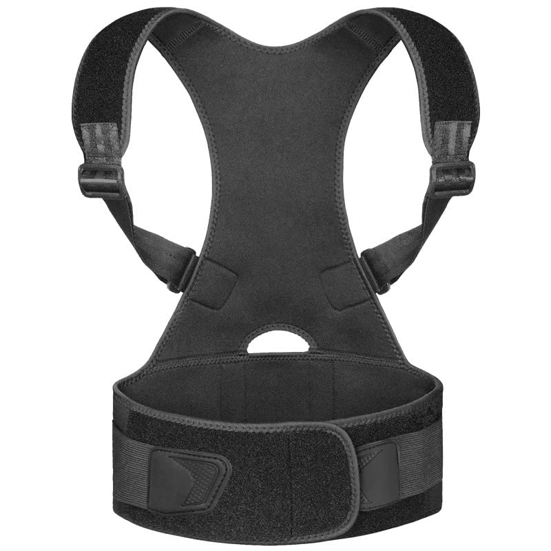 ZJN-JN Back Support Back Support Therapy Posture Corrector Brace Spine Correct Maintien Dos Correctors Houding Correctie Rug For Men Women (Color : B, Size : M)