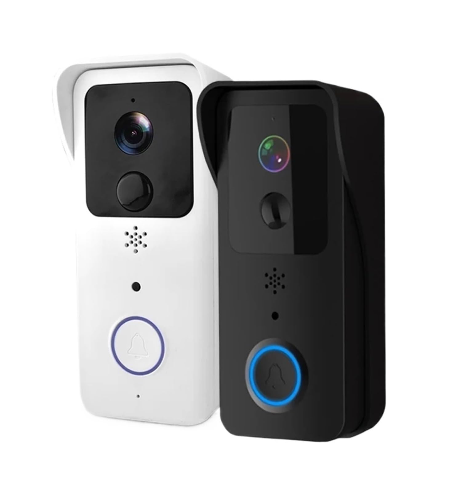 Videocitofono, Videocitofono WiFi 5G 2.4G 1080P Tuya Smart, citofono wireless esterno, telecamera impermeabile, campanello con suoneria(Black Option 1)
