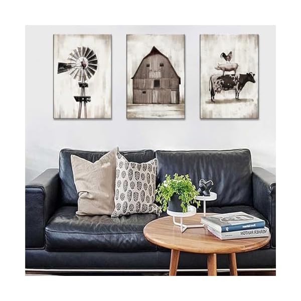   3Pcs-barn-farmhouse-canvas-wall-art-rural-wall-decoration-farm-animal-barn-windmill-posters-printing-Retro-Country-pictures-painting-Suitable-for-bathroom-bedroom-home-decoration12x16in-Canvas
