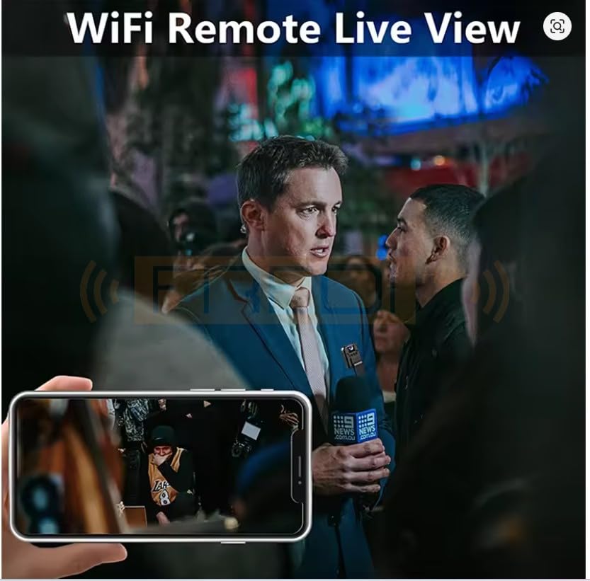 Image of FREDI HD PLUS WiFi Mini BodyWorn Cam | 1080P HD Hidden Camera | Wearable Pocket Body Worn Audio & Video Recorder | Loop Recording Camcorder for Indoor Outdoor Security Camera (V720 APP)