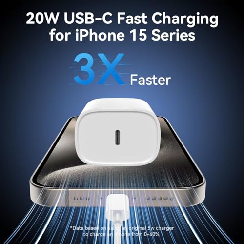 iPhone 15/15 Pro Max Charger Fast Charging,20W USB C Fast Charger Block iPhone 15 Charger Cord 10FT Long USB C to C Charging Cable for iPhone 15 Pro Max/15 Pro/15/15 Plus,iPad Pro 12.9
