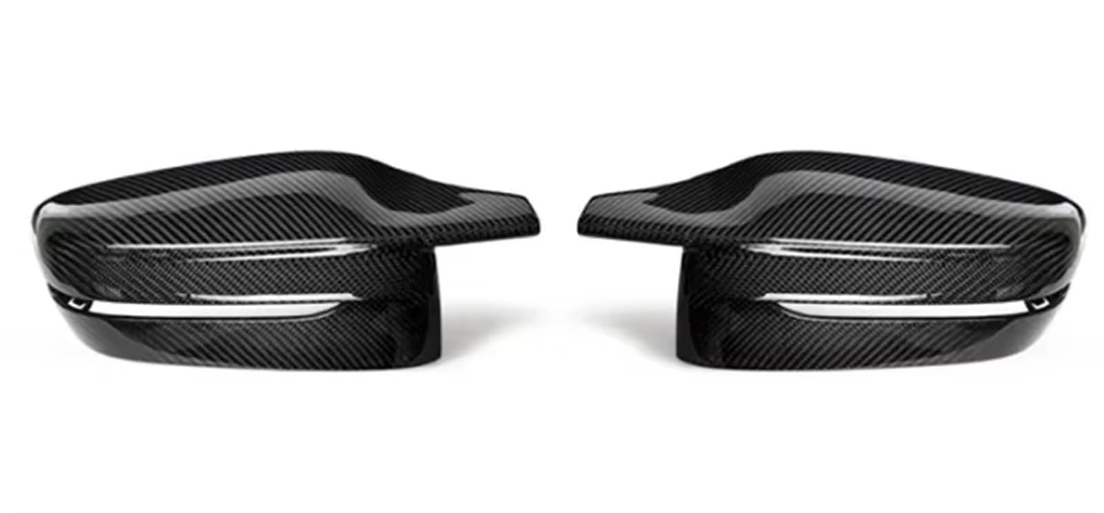 Wymiana czapek do BMW serii 3 5 7 8 G20 G30 G38 G11 G12 G15 G16 330i dla M3 do M5 z kierownicą po lewej stronie osłona samochodu stylizacja osłony tylnej (jasna czerń) (Carbon pat)