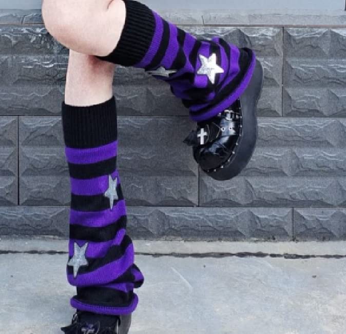 Image of kawaii Winter Leg Warmers Knitted Cute Subculture Half Sleeve Foot Leg Warm Socks Cycling Christmas Gift Women