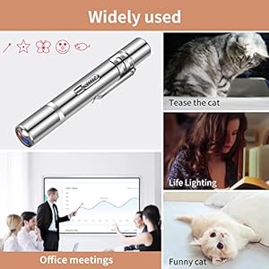 Pet cat laser toy usb rechargeable handheld pointer 5 red laser patterns suitable indoor interaction with cats or dogs   cucciolini doodles