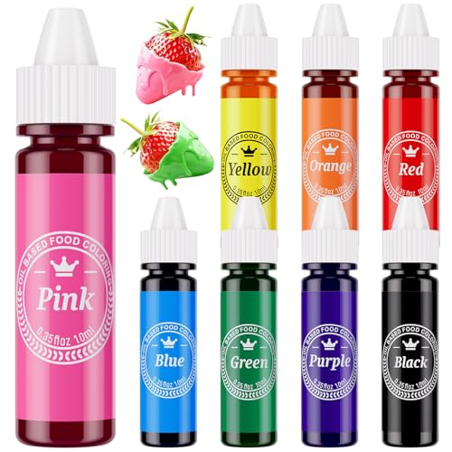 Oil Based Food Coloring for Chocolate, 8 Food Coloring Set for Valentine's Day Cake Decorating - Nomeca Food Grade Edible Food Dye for Baking,Candy Melts...