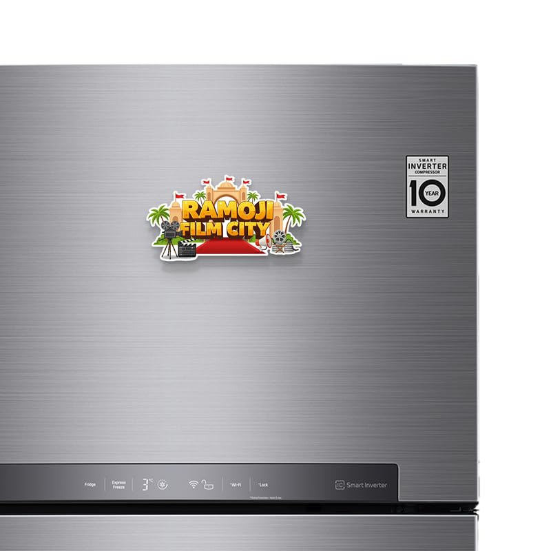 Image of Ramoji Film City Fridge Magnets, Glossy Finish, Stylish Magnet for Fridge, Wardrobe & Metal Surfaces