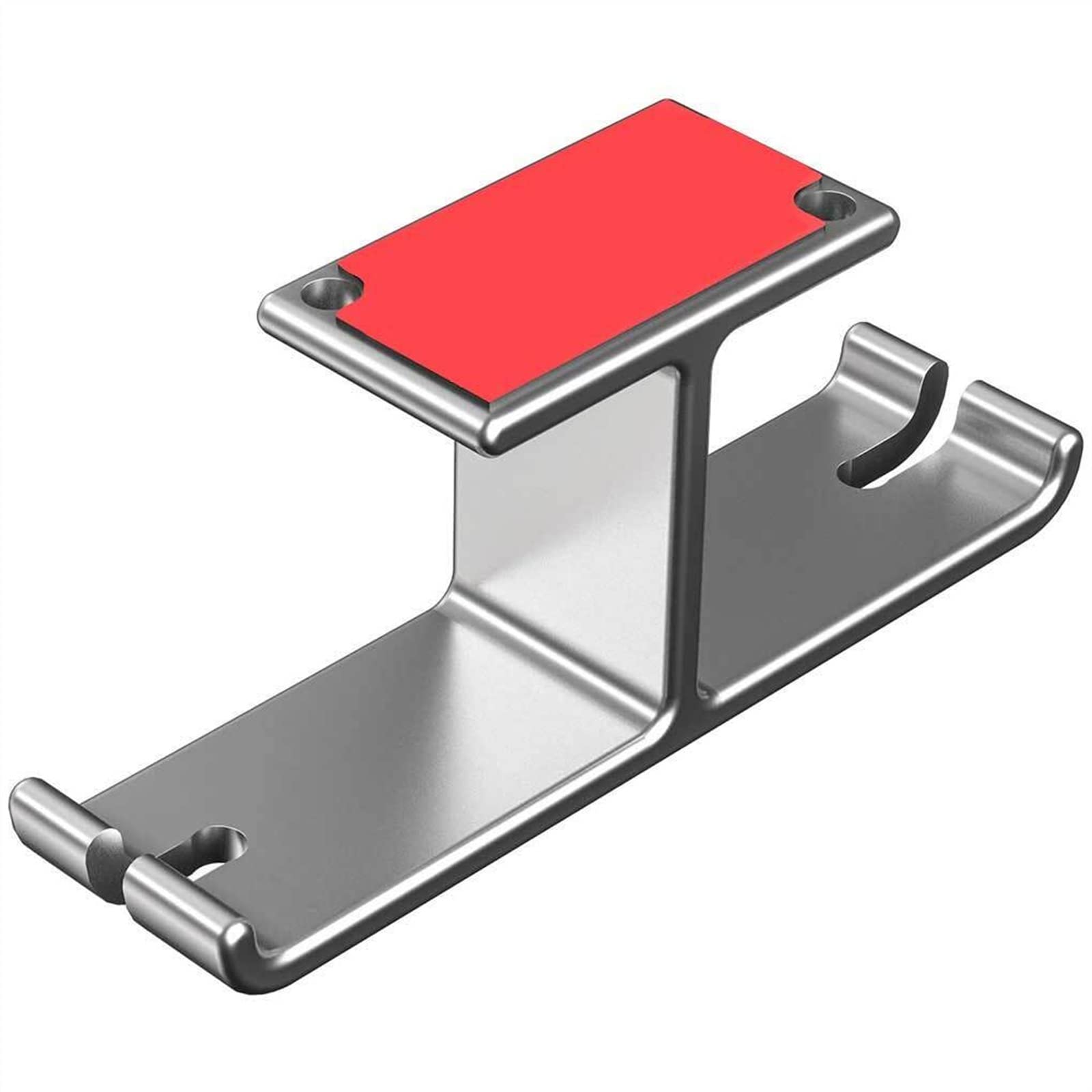 Supporto for Cuffie, Doppio Gancio for sotto la scrivania, Adesivo in Alluminio, Supporto for, for Accessori da Gioco for PC con Organizer for Cavi. for(Silver)
