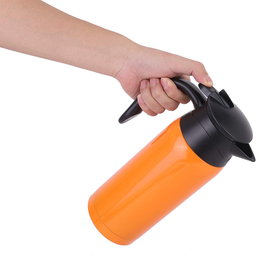 Hervidor eléctrico portátil para coche, taza calefactora de viaje de 800ml 12V 24V