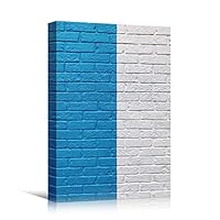 Canvas Wall Art Geometrical Patterns Abstract Colorful Geometric Hallway Minimalist Mixed Media Multicolor Patterns - 12x18 inches