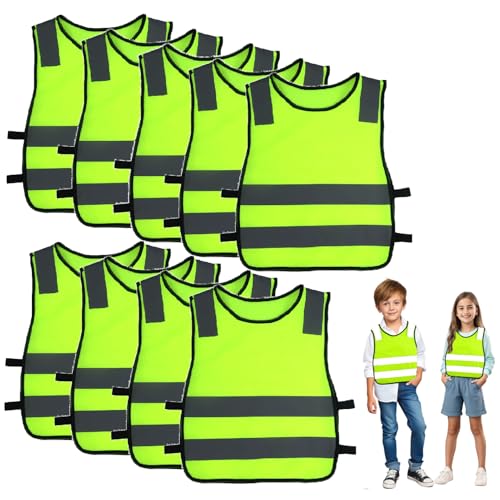 Gilet de sécurité enfants évitez les dangers de la route avec ce lot réfléchissant