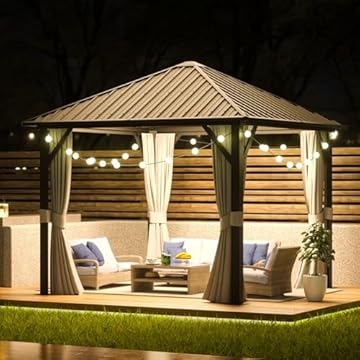 10 x 10 aluminum hardtop gazebo