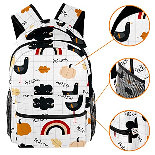 Mochila para portátil con diseño de gato tierno y compartimento amplio 3