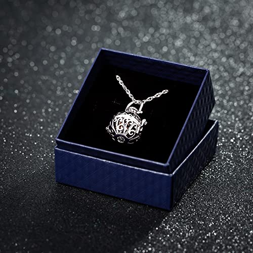 Vintage Hollow Flower Urn Necklace For Ashes Forever In My Heart Memorial Locket Pendant Jar Keepsake Cremation Jewelry #TOP5