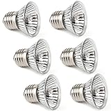 6-Pack Schildkröten Wärmelampe Birne 25W*2 + 50W*2 + 75W*2 UVA UVB Lampen Terrarium Wärmelampen Heizung Reptilienlampen Glühbirne Vollspektrum Sonnenlampe für Reptilien,Schildkröten Schlangen