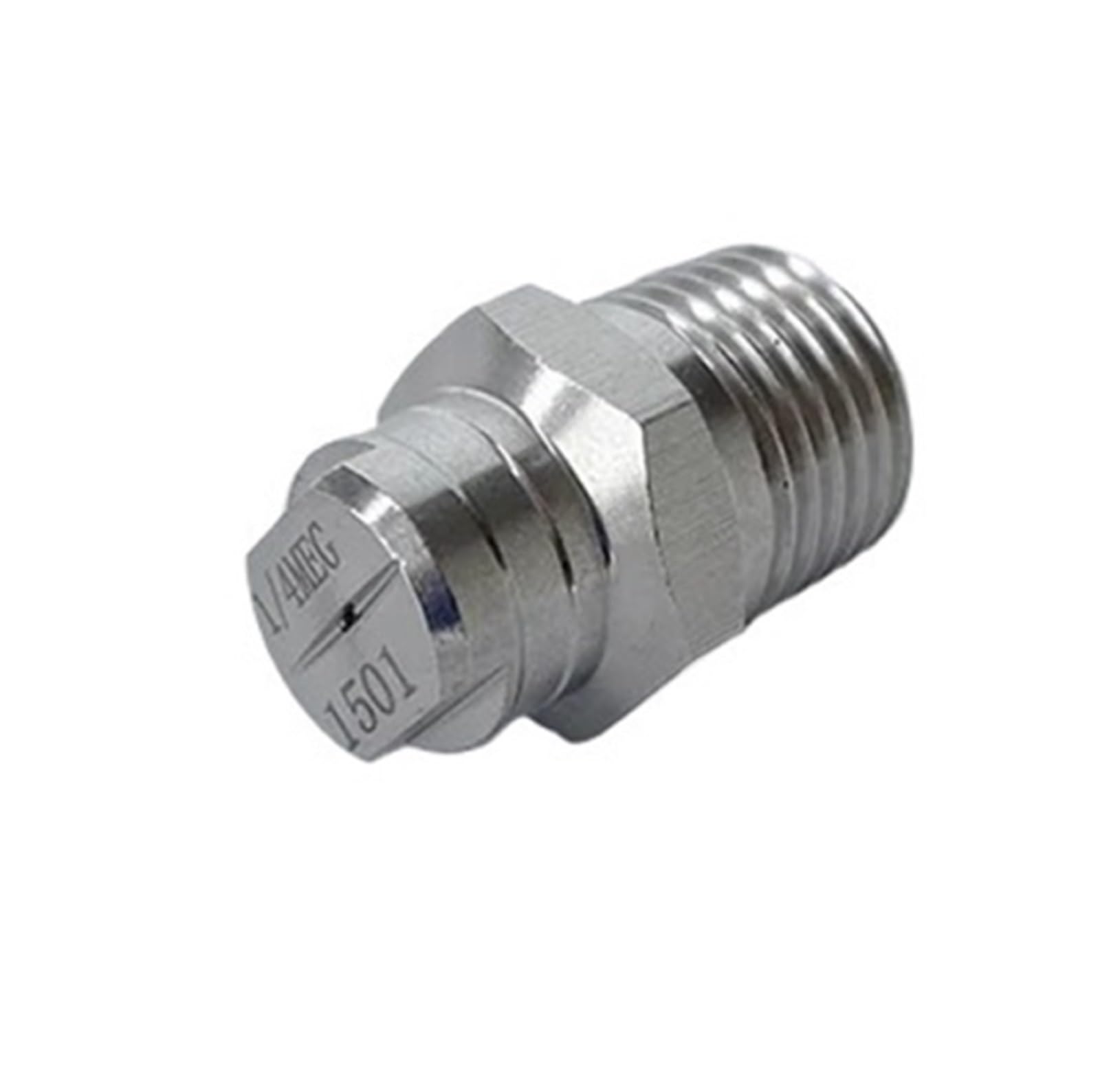 Boquilla de pulverización de abanico plano, Boquilla de ventilador plano acero inoxidable, 1/4'', BSPT, 0-65 grados, 20-275, barra limpieza, paquete 5(5pcs 1l4 5008)