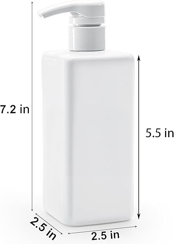 Miniatura 2 de Okllen Paquete de 12 botellas de plástico de 16 onzas, dispensador de jabón líquido vacío recargable para champú, loción, productos de limpieza,