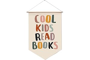 Cool Kids Read Books Wall Hanging: Encourage Reading in Playrooms and Classrooms
