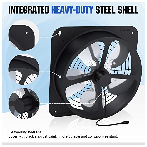 Eco-Worthy FBA_L07FM30-SV25-1 25W Solar Powered Attic Ventilator Gable Roof Vent Fan thumb #4